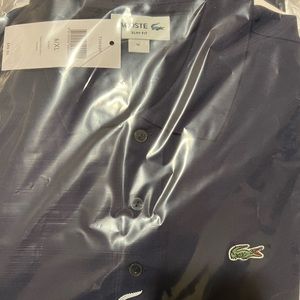 Navy blue Lacoste collard t shirt